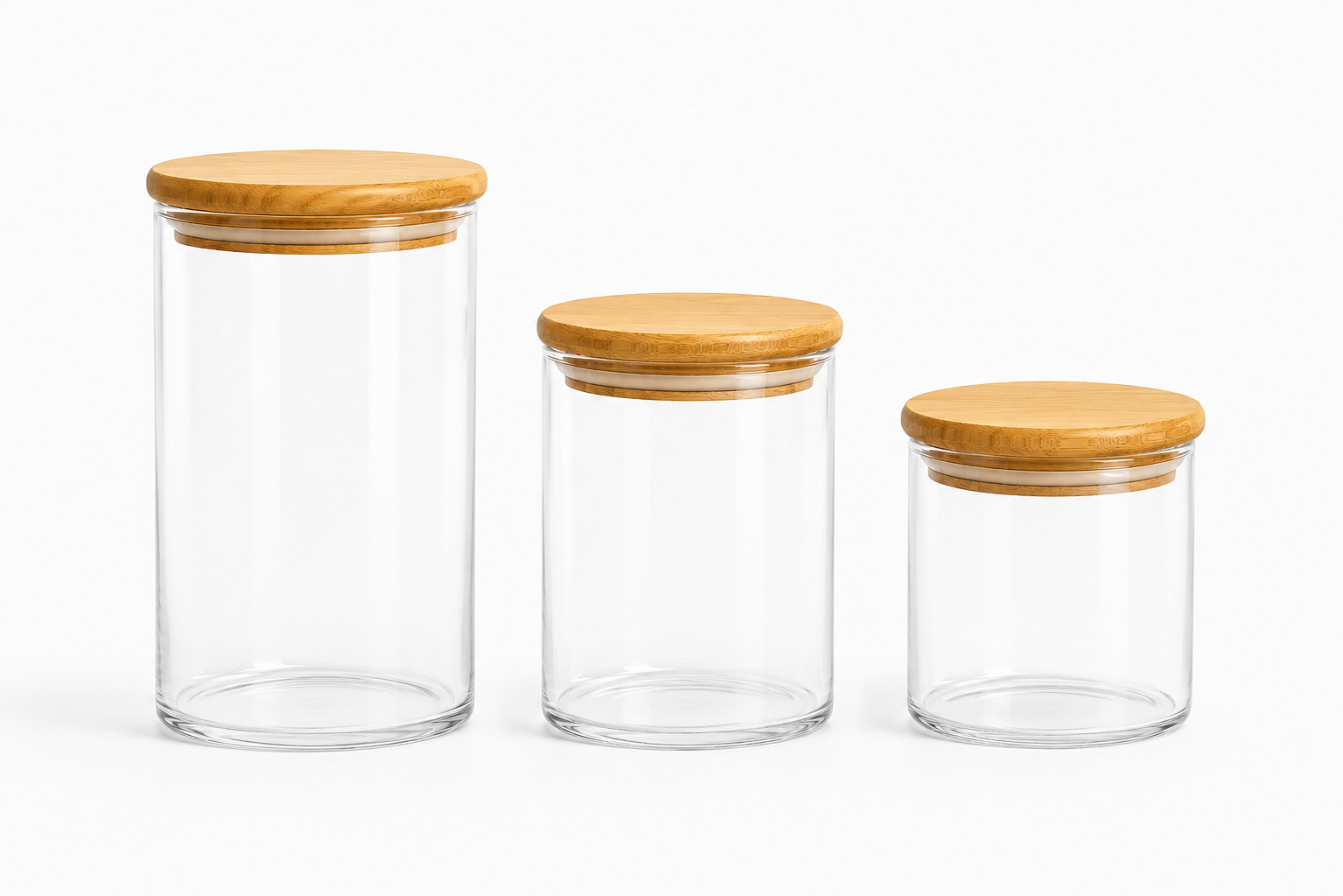 jar with vaccum wooden lid